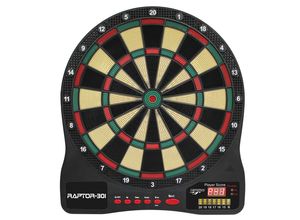 Carromco ELEKTRONIK DARTBOARD Raptor-301, 4-LOCH ABSTAND