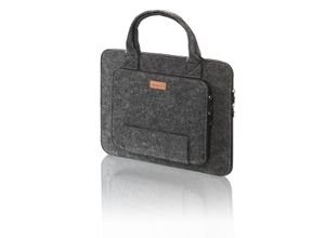 Weles Packenger Filz-Laptoptasche 15,6 Zoll, Laptophülle, Notebooktasche, Schutzhülle, 43 x 31,5 x 3 cm, grau