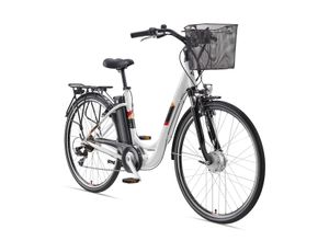 Telefunken Damen City E-Bike RC822 Multitalent, Alu Pedelec 28 Zoll mit 7-Gang Shimano Kettenschaltung