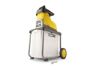 Varo Powerplus Elektro-Häcksler POWXG6462 - Gartenhäcksler 2800 W, Max. Ø45 mm, Schieber, Garten Häcksler Räder und 60 l Fangsack inbegriffen, Gartengeräte