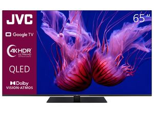 JVC LT-65VGQ8255 65 Zoll Google TV QLED Fernseher (4K UHD Smart TV, HDR Dolby Vision, Dolby Atmos)