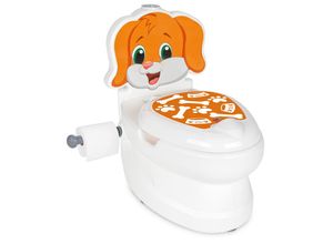 JAMARA-460959-Meine kleine Toilette Hund mit Spülsound und Toilettenpapierhalter