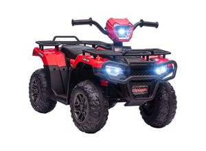 HOMCOM Elektro Kinderquad, Elektroauto, Elektro-Quad, Kinderfahrzeug, Rot