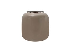 Kayoom Vase Art Deco 545 Taupe / Silber