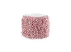 Kayoom Fellpouf Bobtail 125 Rosa / Grau