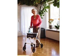 Ridder Wohnraum-Rollator Pit, weiß, Aluminium / Nylon