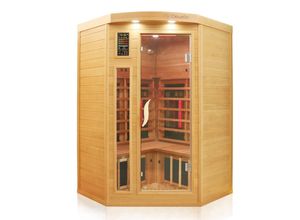 Infrarotkabine Infrarotsauna LAKEFIELD PRO Hemlock/ Zeder 140cm x 140cm x 190cm Duo Strahler