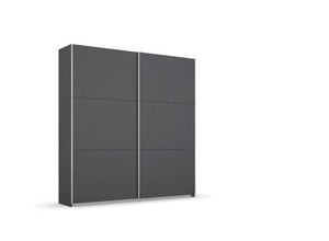 rauch Kleiderschrank Schwebetürenschrank Aurelio grau metallic 175 cm Breit