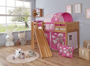 Ticaa Podestbett Ekki Country Buche Horse-Pink,A2