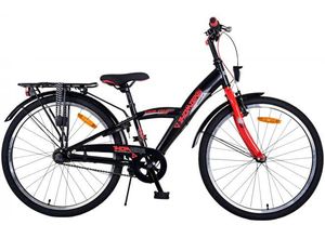 Thombike Kinderfahrrad - Jungen - 24 Zoll - Schwarz Rot - 3 Gänge