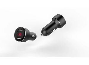 IWH DUAL USB Auto Ladegerät 2 x 2,4 A mit Spannungsanzeige