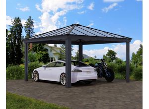 Carport Colorado 14x14 Alu Grau 426x425cm