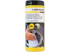 Dunlop - Universal-Feuchttücher Allzwecktücher für das Auto in einer praktischen 40er-Packung