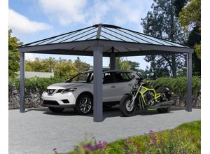 Carport Colorado 14x16 Alu Grau 426x487cm