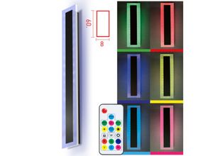 X4-Life LED Panel Wandleuchte 60cm 20W RGB Kaltweiß für Innen und Außen IP65 Fernbedienung