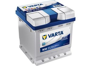 Varta Blue Dynamic 5444010423132 Autobatterien, B36, 12 V, 44 Ah, 420 A