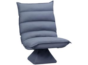 HOMCOM Bodensofa Bodenstuhl mit Verstellbarer Lehne, Drehbarer Meditationsstuhl