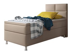 Boxspringbett Miami 90x200 cm Kunstleder Muddy