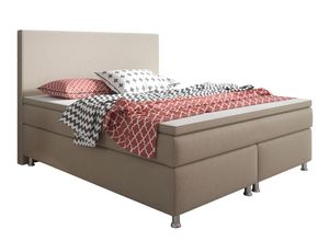 Boxspringbett King Size 180x200 cm Webstoff Muddy