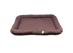 Hundebett Tierbett Hundematratze dunkelbraun 100 x 120 cm