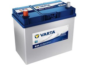 Varta Blue Dynamic 5451580333132 Autobatterien, B34, 12 V, 45 Ah, 330 A