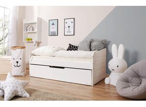 Ticaa Sofabett MINI Micki Var 1 - mit Zusatzbett - inkl. 2 Matratzen