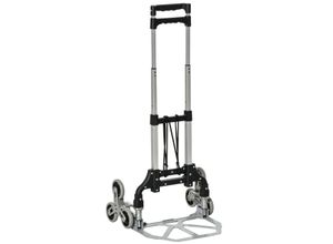 DURHAND Transportkarre mit 6-Rollen, Alu Treppensteiger, Faltbar, max. 70 kg