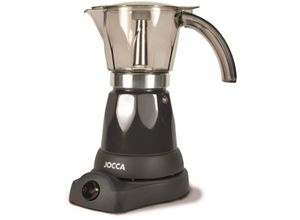 JOCCA elektrische Espresso Kaffeemaschine in schwarz für bis zu 6 Tassen mit 360° drehbarem Kopf