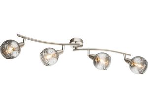 Globo Lighting - ROMAN - LED Strahler Metall Nickel matt, 4x E14 LED