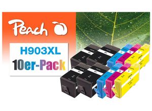 Peach 10er-Pack Tintenpatr. ersetzt HP No. 903XL