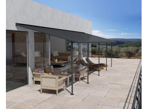 Terrassenüberdachung Capri 860x295cm Grau