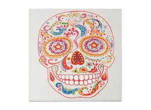 Kayoom Öl-Wandbild Skull 90cm x 90cm PAB340