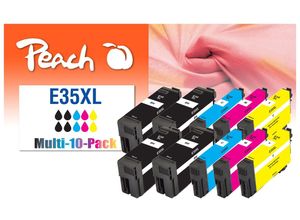 Peach 10er-Pack Tintenpatr., ersetzt Epson No. 35XL