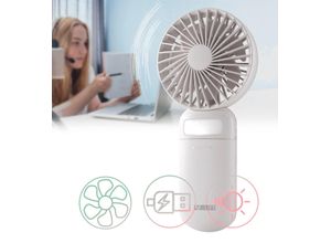 X4-Life Mini Ventilator mit Spiegel, LED Licht und Akku