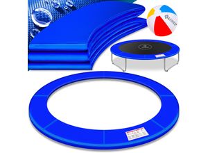 KESSER® - Trampolin Randabdeckung Ø 244 , 305 , 366 , 426 cm , 30cm breit 100% UV-beständig reißfest Federabdeckung , Grün , Blau