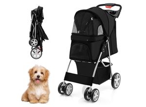 Costway Hundewagen Haustiere Buggy bis 15kg