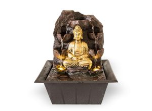 Zimmerbrunnen Buddha mit LED Beleuchtung