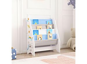 Kinderregal Fisterra Koala-Motiv Weiß / Grau / Blau