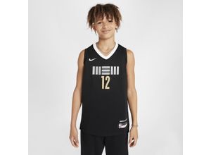 Ja Morant Memphis Grizzlies 2023/24 City Edition Nike Dri-FIT NBA Swingman Trikot (ältere Kinder) - Schwarz