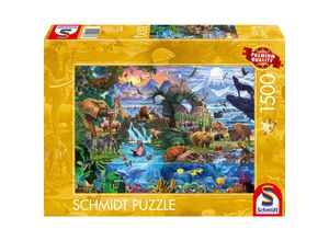 Schmidt Spiele Puzzle Panorama der Tierwelt