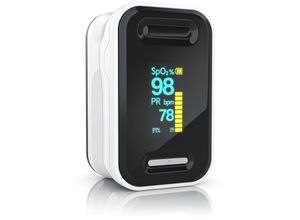 Medicinalis Pulsoximeter Finger - SpO2 Pulsmesser - Fingerpulsoximeter - Messung von Puls und Sauerstoffsättigung am Finger - OLED Display