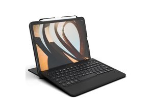 ZAGG Rugged Book Go QWERTZ - Schnurlose Tastatur und langlebige abnehmbare Hülle für iPad Pro 11 (1. Gen 2018!)