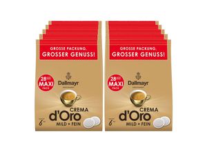 Dallmayr Crema d'Oro mild + fein 28 Pads 196 g, 10er Pack