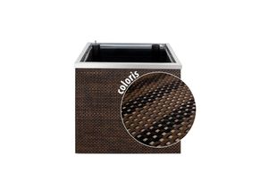 Dynamic24 Polyrattan Pflanzgefäß mit Selbstbewässerung