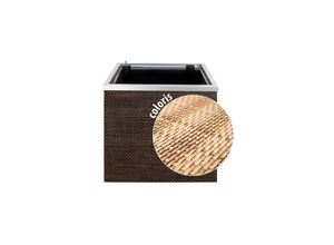 Dynamic24 Polyrattan Pflanzgefäß mit Selbstbewässerung