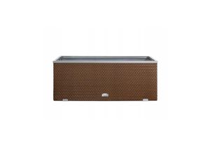 Dynamic24 Polyrattan Pflanzgefäß mit Aluminiumrahmen