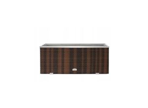Dynamic24 Polyrattan Pflanzgefäß mit Aluminiumrahmen
