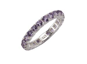 Zeeme Gemstones Ring 925/- Sterling Silber rhodiniert Amethyst