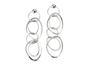 Zeeme Silber Ohrringe 925 Silber rhodiniert