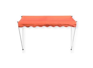 Grasekamp Klemmmarkise Ontario 255x130cm Orange Balkonmarkise höhenverstellbar von 200cm-320cm